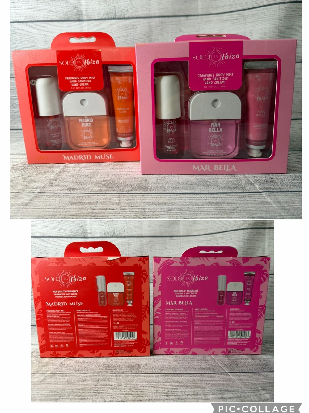 Solo En Ibiza Tropical Mini Beauty Set -  (3-Piece Travel Kit)pink, orange